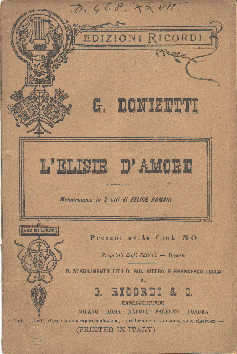 imagen de L’elisir d’amore